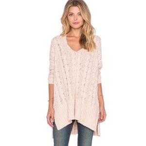 Free People Oversized Cable Knit Sweater